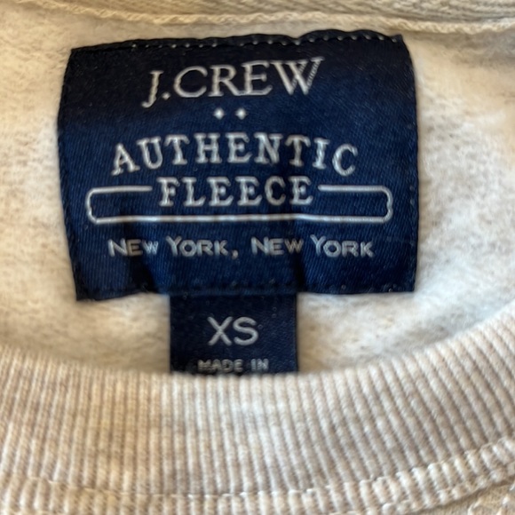 J. Crew Fleece Sweatshirt off white never worn - Picture 2 of 2